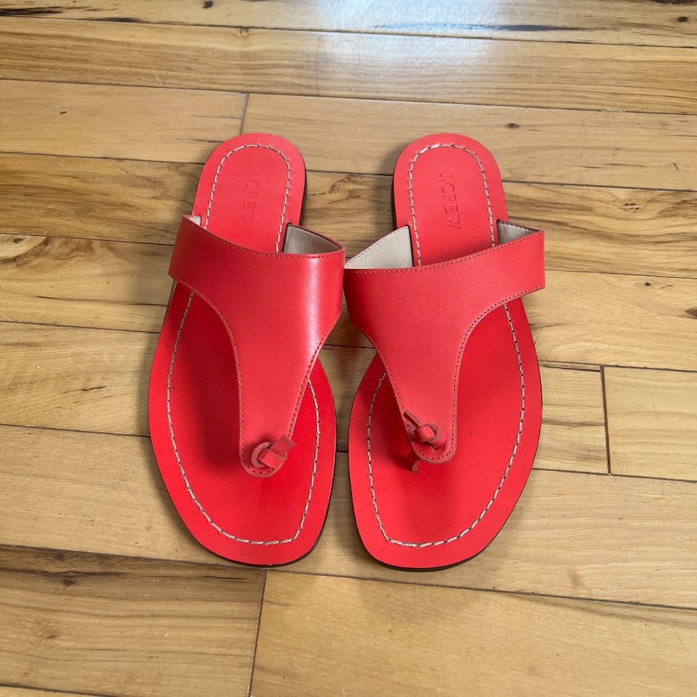 J.Crew Leather Sandals Size 7 Like New